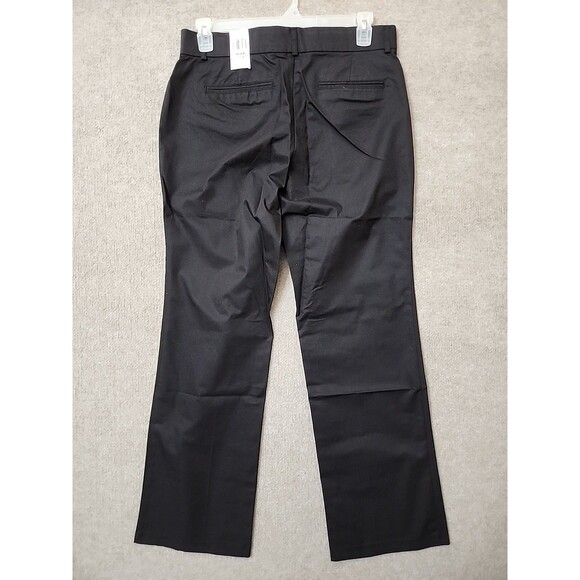 Dockers Sure Fit Khaki Pants Womens 12 Black Slimming Stretch Trouser NEW - Picture 5 of 10